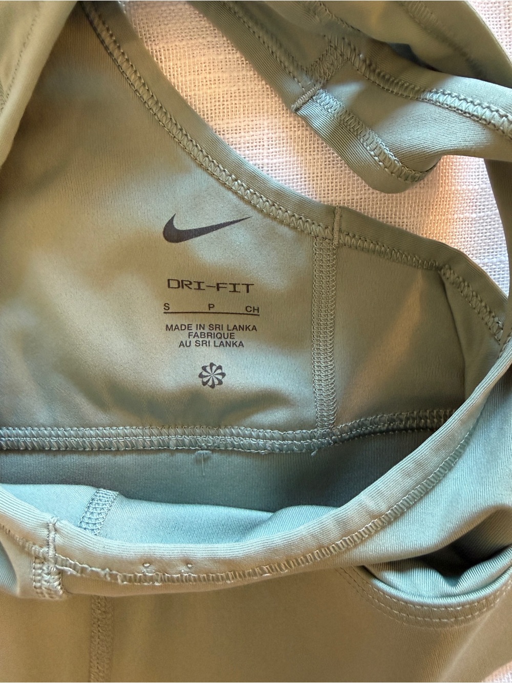 Nike Sage Green Racerback Sports Bra - Picture 3 of 3